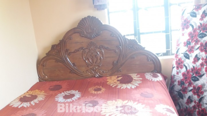 wooden bed